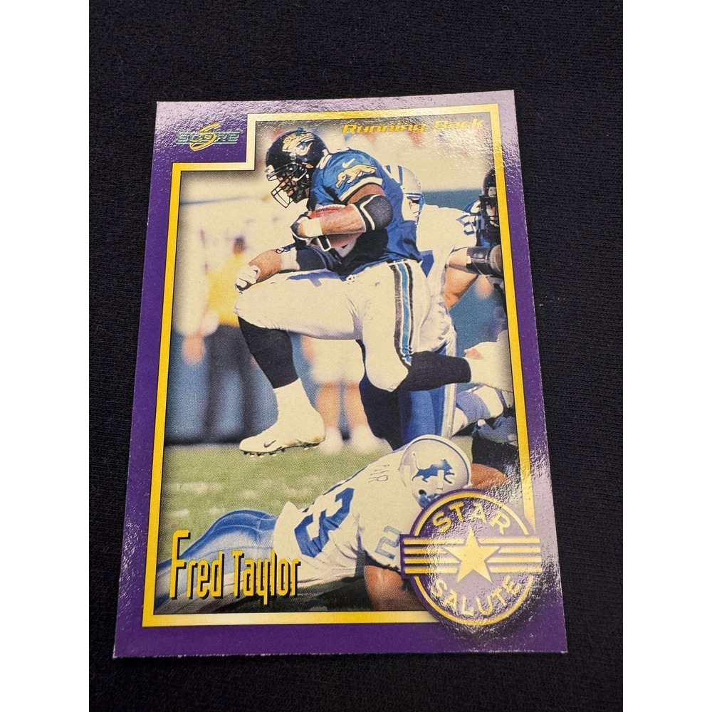 Fred Taylor 1997 Score Football Card‎ Running Back Star Salute Jaguars